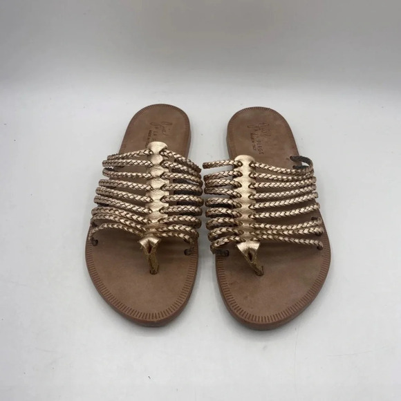 Joie Sahara Metallic Leather‎ Sandals Womens Size 9.5 40 - Picture 3 of 8